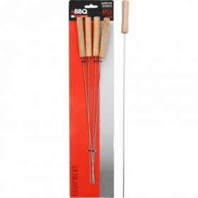 *PINCHOS BROCHETA BARBACOA 41,5 CM BLISTER 4