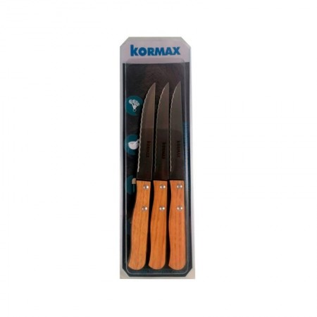 CUCHILLOS 11 CM FILO LISO HPL ROBLE PACK 3