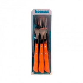 TENEDORES CHULETERO HPL ROBLE PACK 3