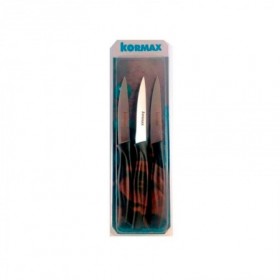 CUCHILLOS MONDADOR 9 CM MANGO NEGRO PACK 3