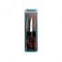 CUCHILLOS MONDADOR 9 CM MANGO NEGRO PACK 3