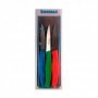 CUCHILLOS MONDADOR 9 CM MANGO COLORES PACK 3