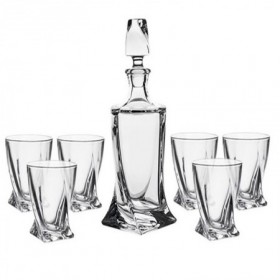 WHISKY 6 VASOS 340 ML  BOTELLA 850 ML JUEGO