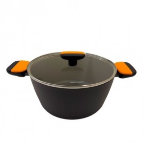 OLLA  TAPA ALUMINIO FORJADO CERAMICA SOFT 24 CM