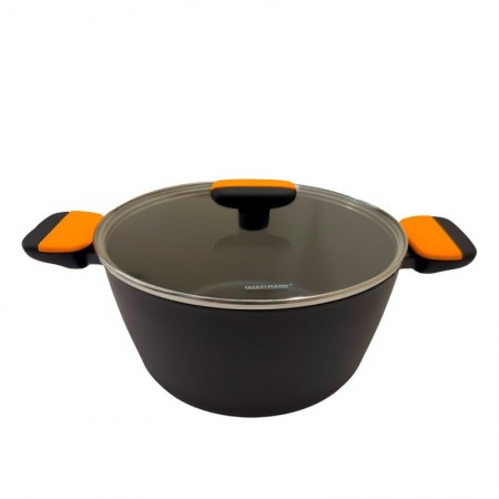 OLLA  TAPA ALUMINIO FORJADO CERAMICA SOFT 24 CM