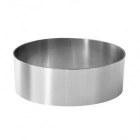 MOLDE EMPLATADOR INOX. CIRCULAR 12x4 CM 2182
