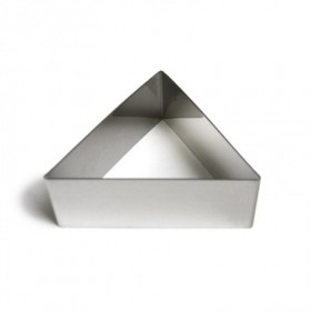 MOLDE EMPLATADOR INOX. TRIANGULAR 9x4 CM 2189