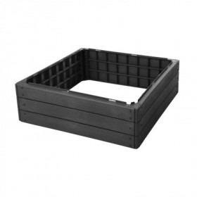 BANCAL PLASTICO 75,6x75,6x25 CM NEGRO