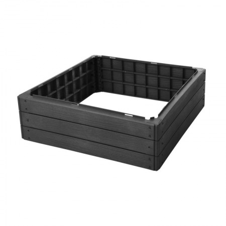 BANCAL PLASTICO 75,6x75,6x25 CM NEGRO