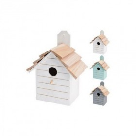 CASA PAJAROS MADERA 22,5x16,5x11CM SURTIDA