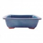 *MACETA BONSAI CERAMICA AZUL BRILLO N2 22x15 CM
