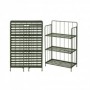 ESTANTERIA PLEGABLE 58x27x90 CM METAL NEGRA
