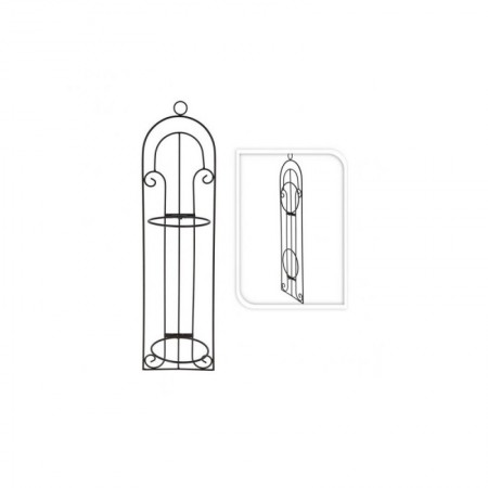 MACETERO COLGAR METAL PARED 71x19 CM