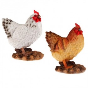 GALLINA RESINA 17x10x19 CM