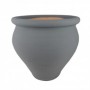MACETA BARRO PEQUEÑA 25x25 GRIS