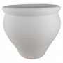 *MACETA BARRO MEDIANA 32x32 CM BLANCA