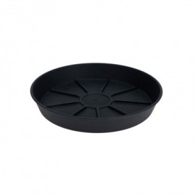 PLATO MACETA PLASTICO 18 CM ANTRACITA