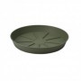 PLATO MACETA PLASTICO 20 CM VERDE OLIVA