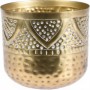 MACETERO METAL DORADA 14x14 CM