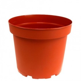 MACETAS PLASTICO MARRON 17x15,5 CM LOTE 3