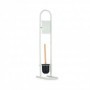 *PORTARROLLOS ESCOBILLA METAL BLANCO BAMBU