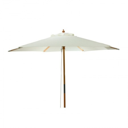 *PARASOL MADERA 250 CM BLANCO