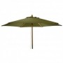 PARASOL MADERA VERDE OLIVA 250 CM