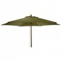 PARASOL MADERA VERDE OLIVA 250 CM