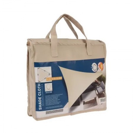 *TELA SOMBRA 3,6x3,6x3,6 CM CREMA