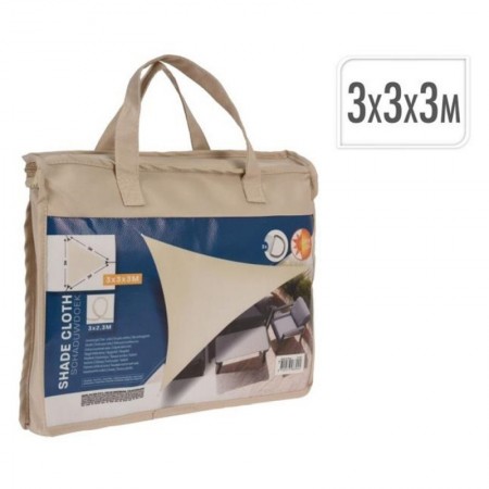 TELA SOMBRA 3x3x3 M CREMA