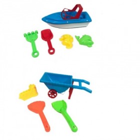 BARCA/CARRETILLA CUBO PLAYA 4/5 PIEZAS SET 4
