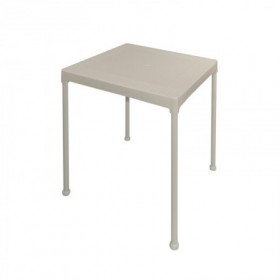 MESA TRENZADO 70x70x72 CM MARFIL