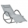CAMA MECEDORA TXT 77x152x89 CM GRIS