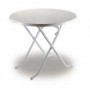 MESA REDONDA PLEGABLE 85 CM BLANCA