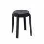 TABURETE RESINA 34x45 CM APILABLE NEGRO