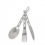 CUBIERTOS INOXIDABLES CAMPING  SET 3