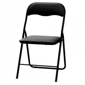*SILLA PLEGABLE ACOLCHADA NEGRA