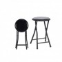 TABURETE PLEGABLE NEGRO BRILLO