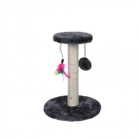 RASCADOR GATO  BOLA  PLUMA 26x30 CM