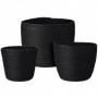 CESTAS VEGETAL NEGRAS 171923 CM LOTE 3