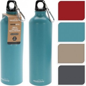 *BOTELLA ALUMINIO MOSQUETON 700 ML SURTIDA