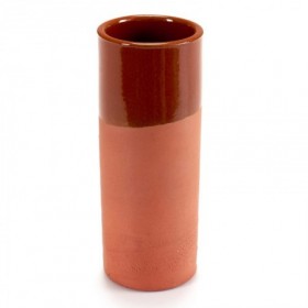 VASO TUBO BARRO 330 ML 7x16 CM