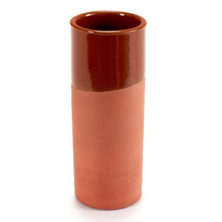 VASO TUBO BARRO 330 ML 7x16 CM