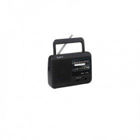 *RADIO PORTATIL AM/FM PILAS/RED NEGRO