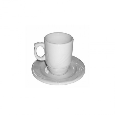 TAZA MOKA CON PLATO PORCELANA 1259