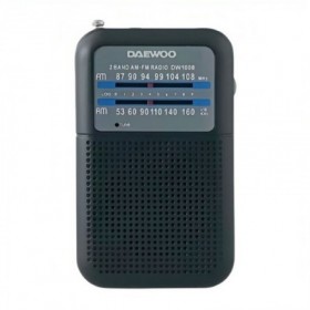 RADIO PORTATIL CON ALTAVOZ AM/FM NEGRA DW1008