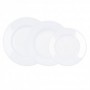 VAJILLA OPAL PLUMI BLANCA 18 PIEZAS