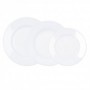 VAJILLA OPAL PLUMI BLANCA 18 PIEZAS