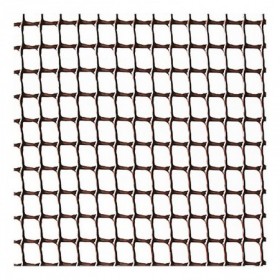 MALLA PLAST. MARRON 10X10 MM APROX BALCONET ROLLO 25M