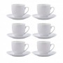 TAZAS TE 20 CL  PLATO PORCELANA NEW RENOVA SET 6